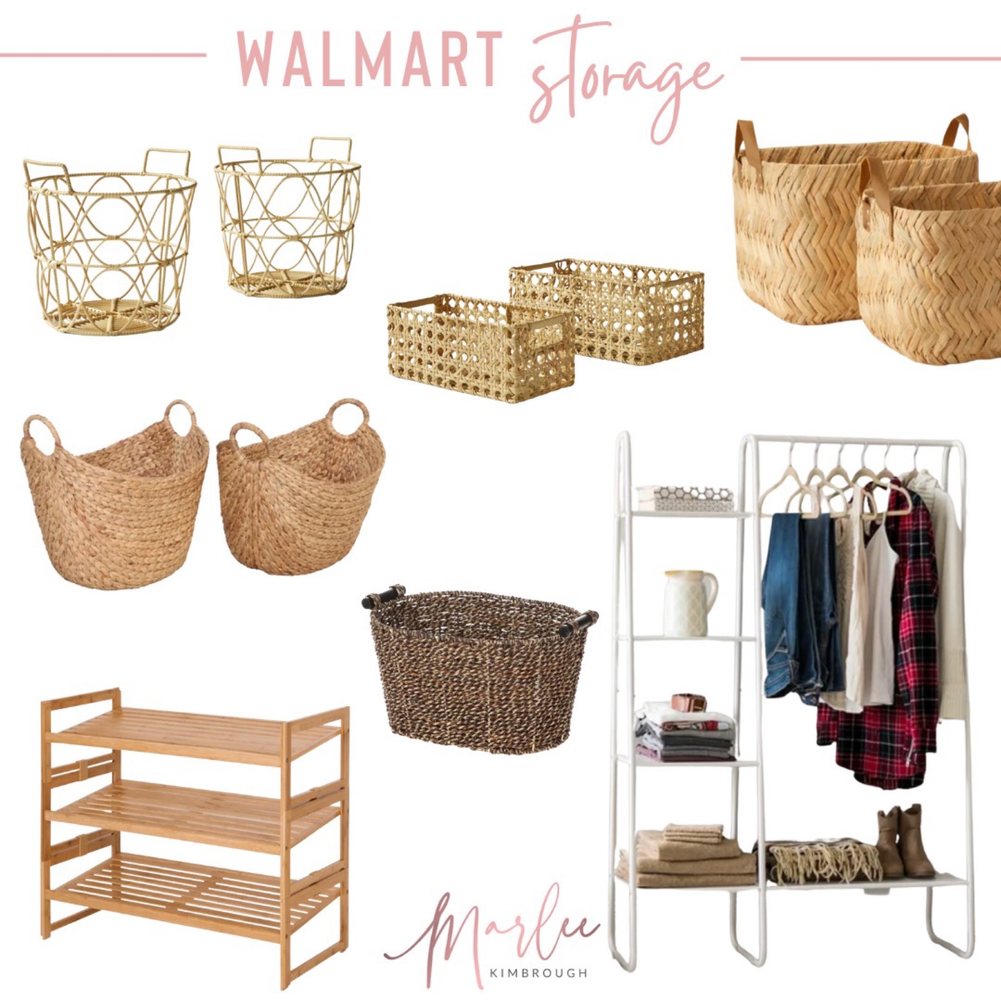 Walmart Storage Finds | Storage Baskets | Clothing Rack | Decorative Storage | Seagrass Basket 

#LTKunder100 #LTKunder50 #LTKhome