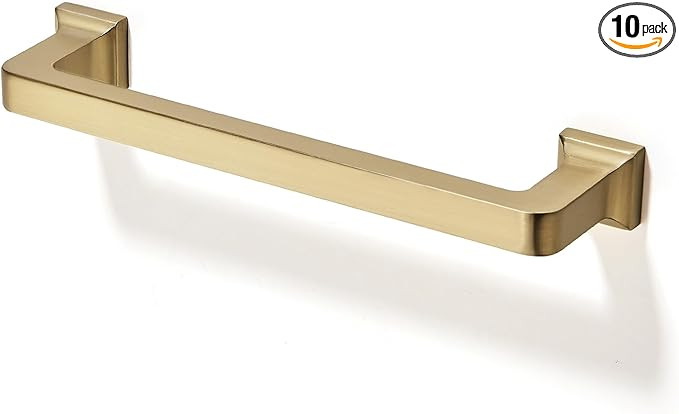 TUNNY 10 Pack Cabinet Handles-5"/128mm Screw Spacing Champagne Bronze Drawer Handles Kitchen Cabi... | Amazon (US)