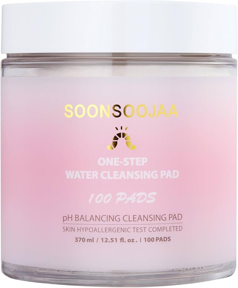 Soonsoojaa One-Step Water Cleansing Pad 370ml / 12.51fl.oz. (100pads) | Amazon (US)