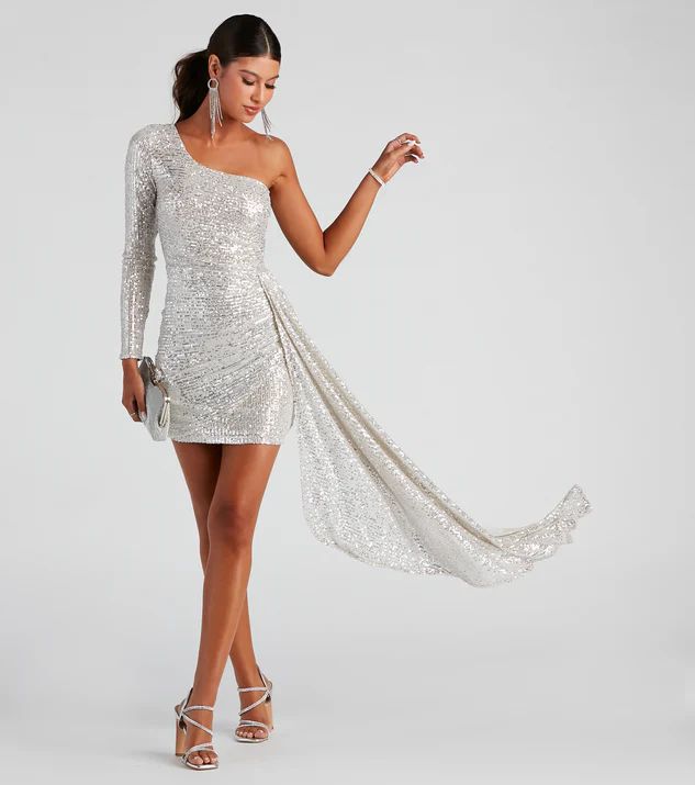 Talulla Formal One-Shoulder Sequin Mini Dress | Windsor Stores
