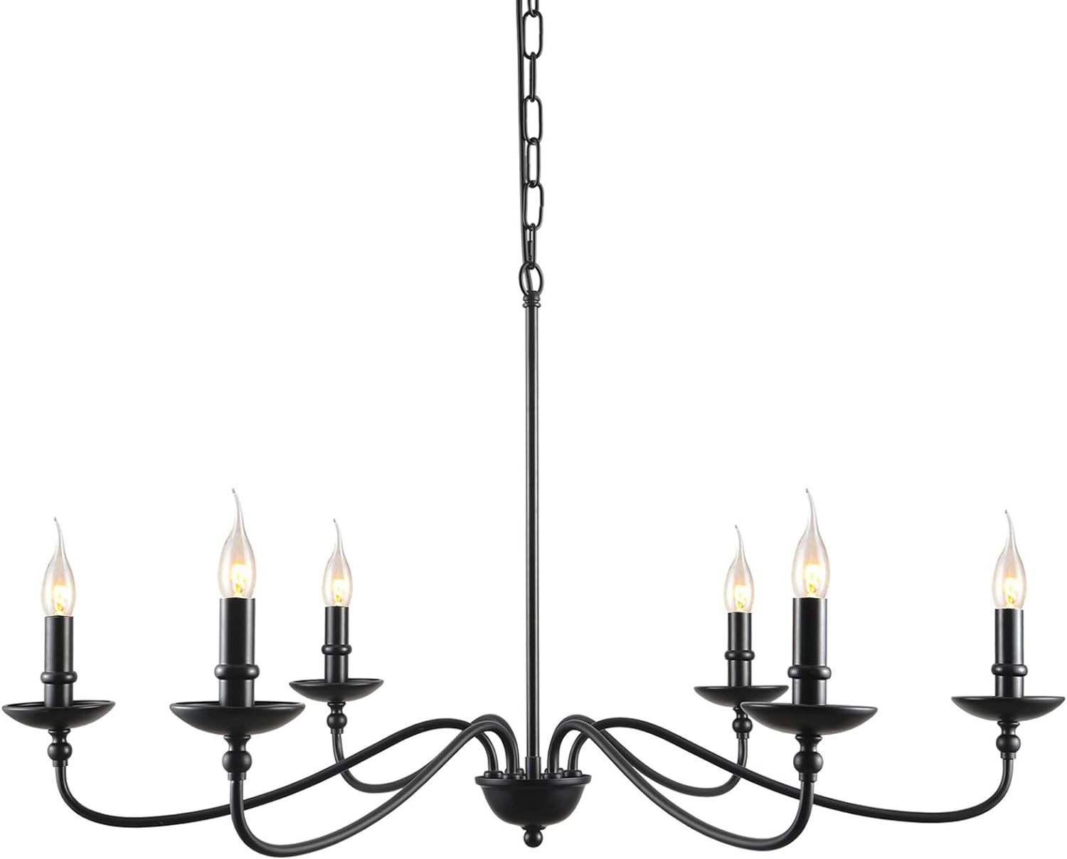 SEOL-Light 36"Dia Classic Candelabra Style Large Branch Iron Chandeliers Ceiling Hanging Pendant ... | Amazon (US)
