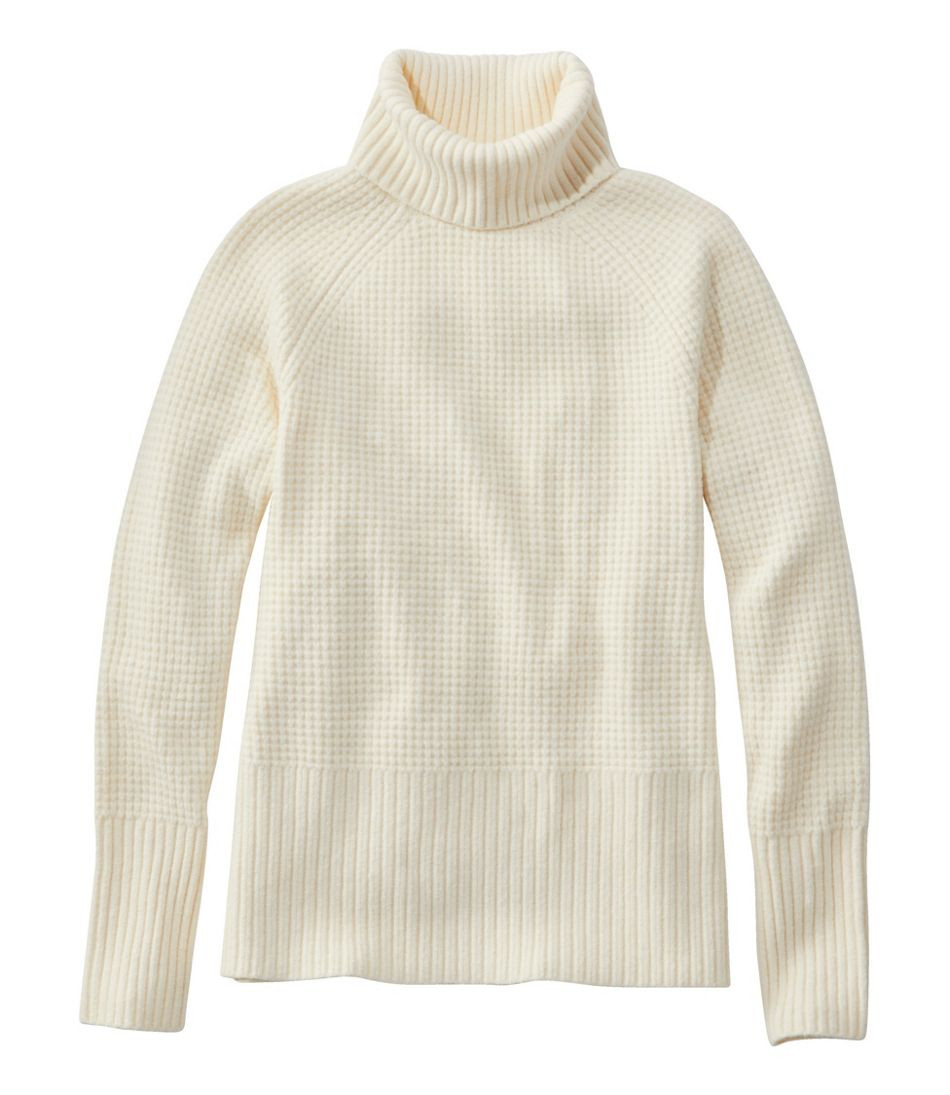 Women's SuperSoft Waffle Sweater, Turtleneck | Sweaters at L.L.Bean | L.L. Bean