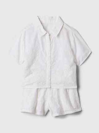 babyGap Embroidered Outfit Set | Gap (US)