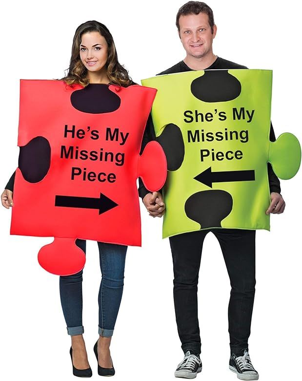 Amazon.com: Tigerdoe Puzzle Piece Costume - Halloween Couple Costumes - Funny Adult Costumes - No... | Amazon (US)