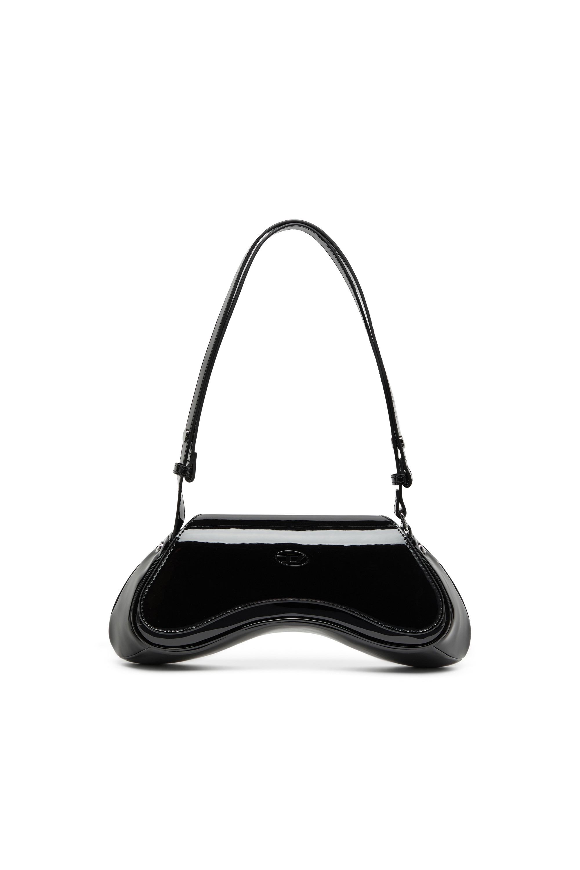 Diesel - Play-Crossbody bag in glossy PU - Crossbody Bags - Woman - Black | Diesel US