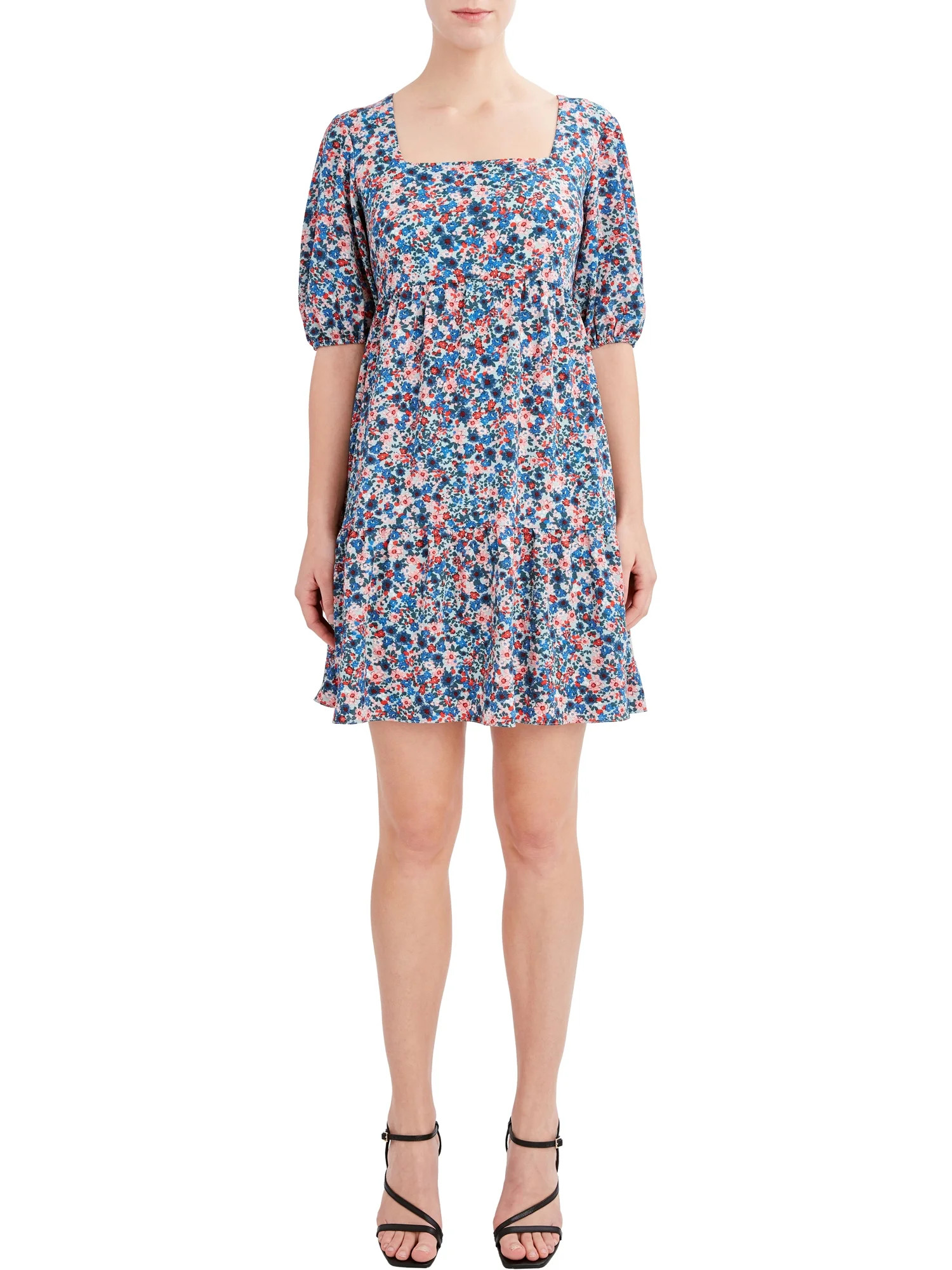 BCBG Paris Women's Juniors Puff Sleeve Dress | Walmart (US)