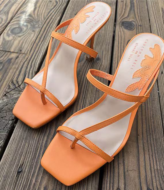 x Caelynn Bell Coeur Asymmetrical Strappy Sandals | Dillard's