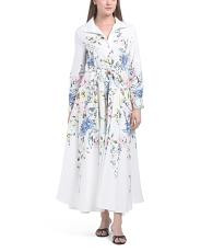 Long Sleeve Floral Shirt Dress | TJ Maxx