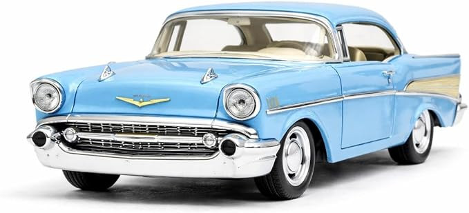 KiNSMART 1957 Chevy Bel Air Coupe 1:40 Scale 5" Die Cast Metal Classic Toy Car (Blue) | Amazon (US)