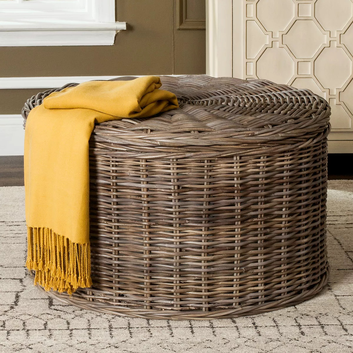 Safavieh Rustic Wicker Storage Coffee Table | Kohl's