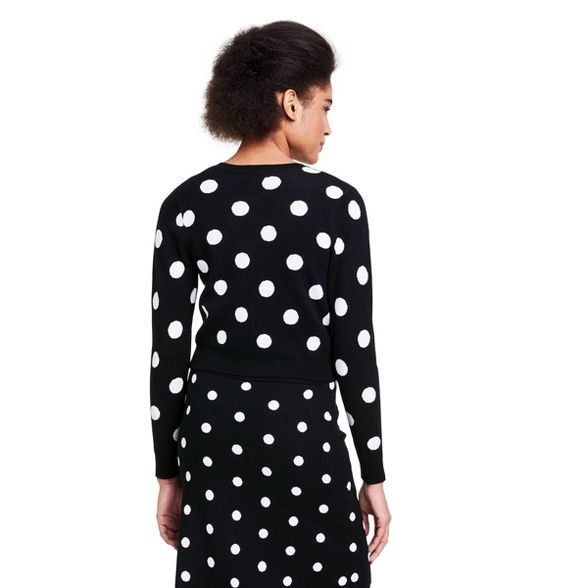 Women's Polka Dot Cardigan - Victor Glemaud x Target Black | Target