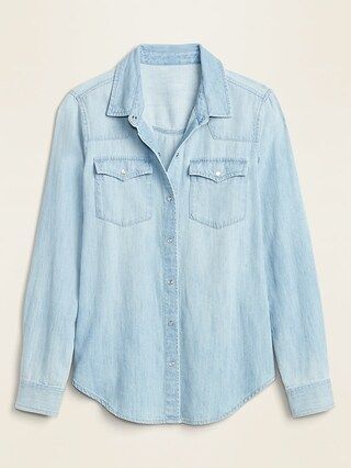 Relaxed Western Jean Shirt for Women | Old Navy (US)