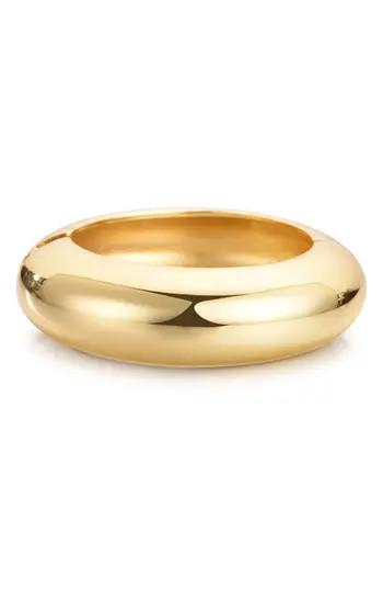 Adornia Chunky Dome Hinged Bangle Bracelet in Gold at Nordstrom Rack | Nordstrom Rack