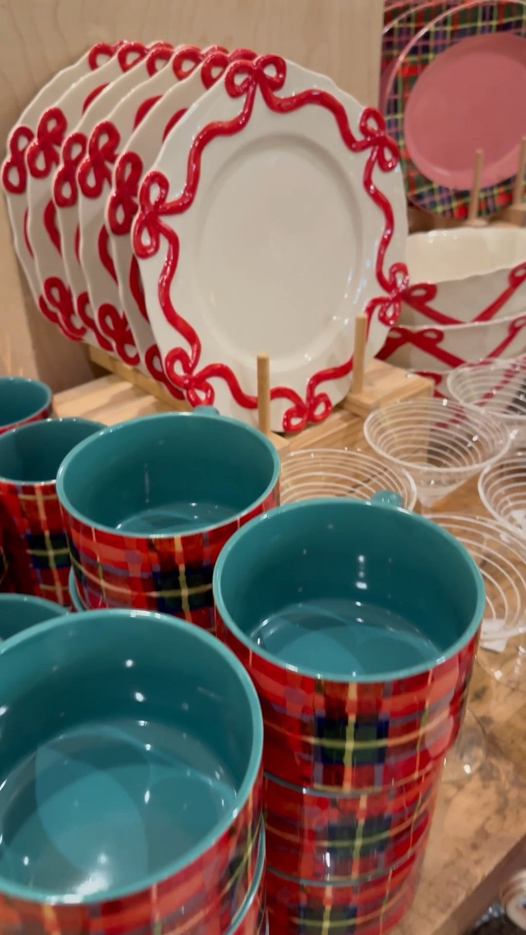 Festive Christmas tabletop decor for home entertaining or holiday gifts.  Holiday place setting, serving dishes, plaid decor 

#LTKHoliday #LTKHome #LTKGiftGuide