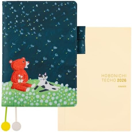 Hobonichi Techo A5 – 2026 Jan Start – Gentle breeze in a dandelion field [English Cousin book... | Amazon (US)