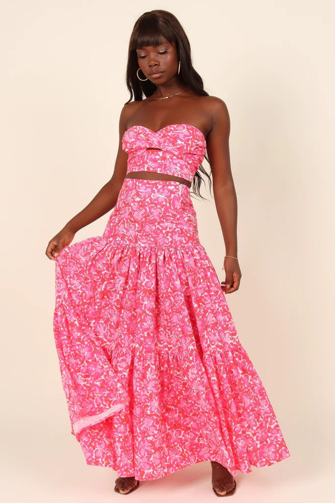 Petunia Maxi Skirt - Pink Floral | Petal & Pup (US)
