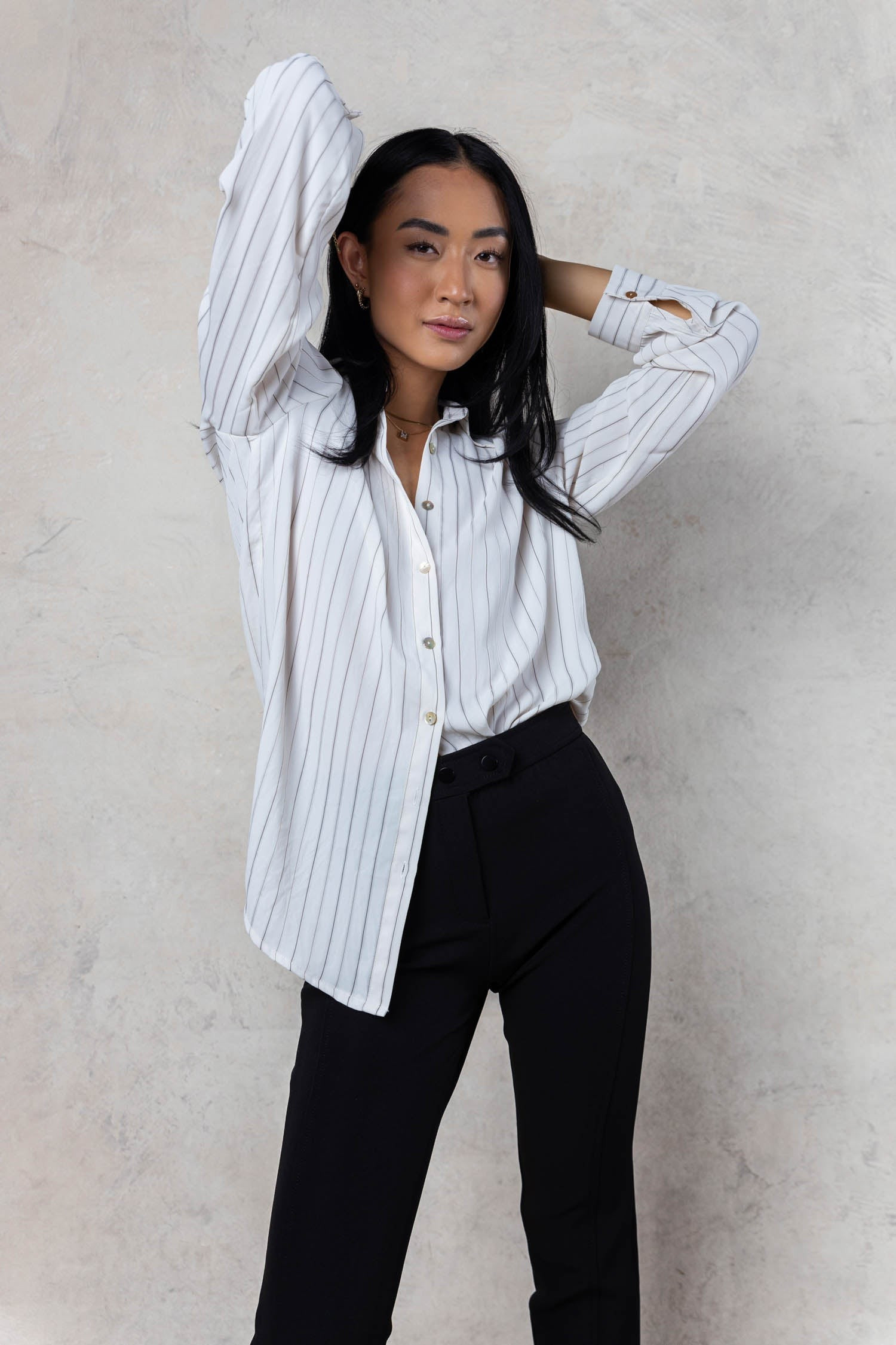 Loren Button Up in Ivory - böhme | Böhme US