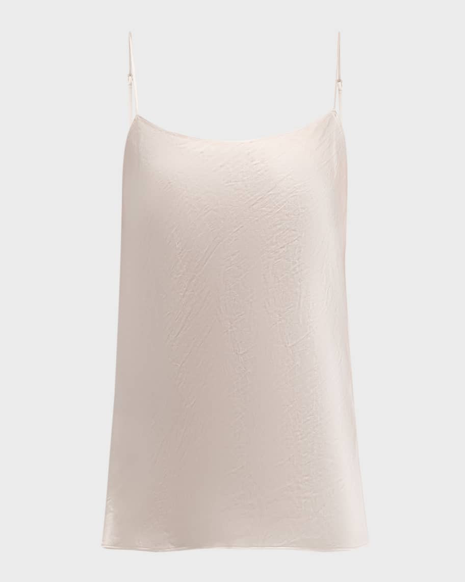 Vince Satin Scoop-Neck Cami | Neiman Marcus