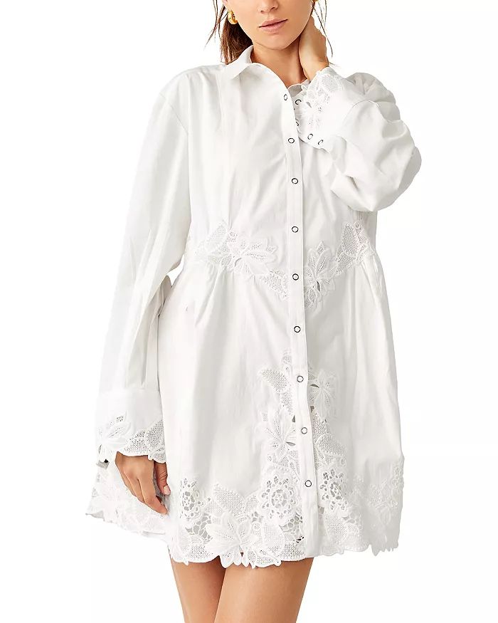 Constance Lace Cotton Mini Dress | Bloomingdale's (US)