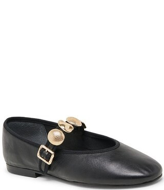 Dolce Vita Relan Leather Ornamented Mary Jane Strap Ballet Flats | Dillard's | Dillard's