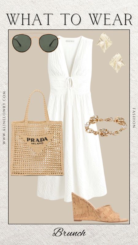 What to wear for Brunch. European summer inspired outfit, beautiful mix of the white and beige for a perfect summer brunch. 

#LTKU #LTKSeasonal #LTKeurope