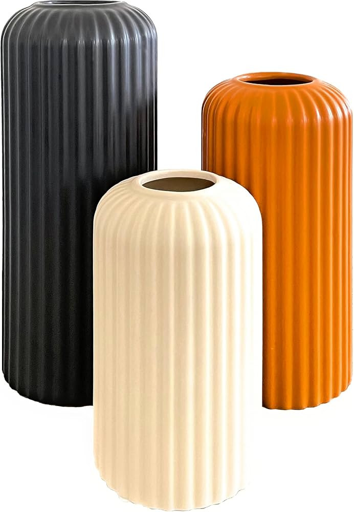 Rumi Décor Modern Ceramic Vases for Decor - Living Room Decor, Coffee Table Decor, Home Decor, F... | Amazon (US)