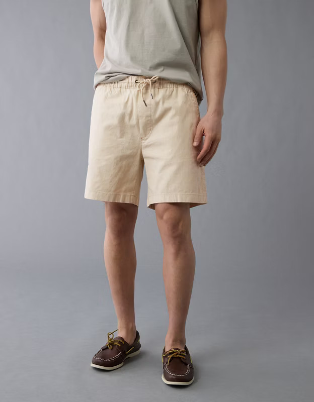 AE Flex 7" Linen-Blend Trekker Short | American Eagle Outfitters (US & CA)