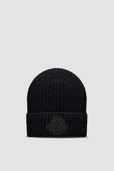 Black Wool Blend Beanie - Hats & Beanies for Women | Moncler US | Moncler