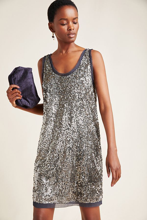 Carmela Sequined Mini Dress | Anthropologie (US)