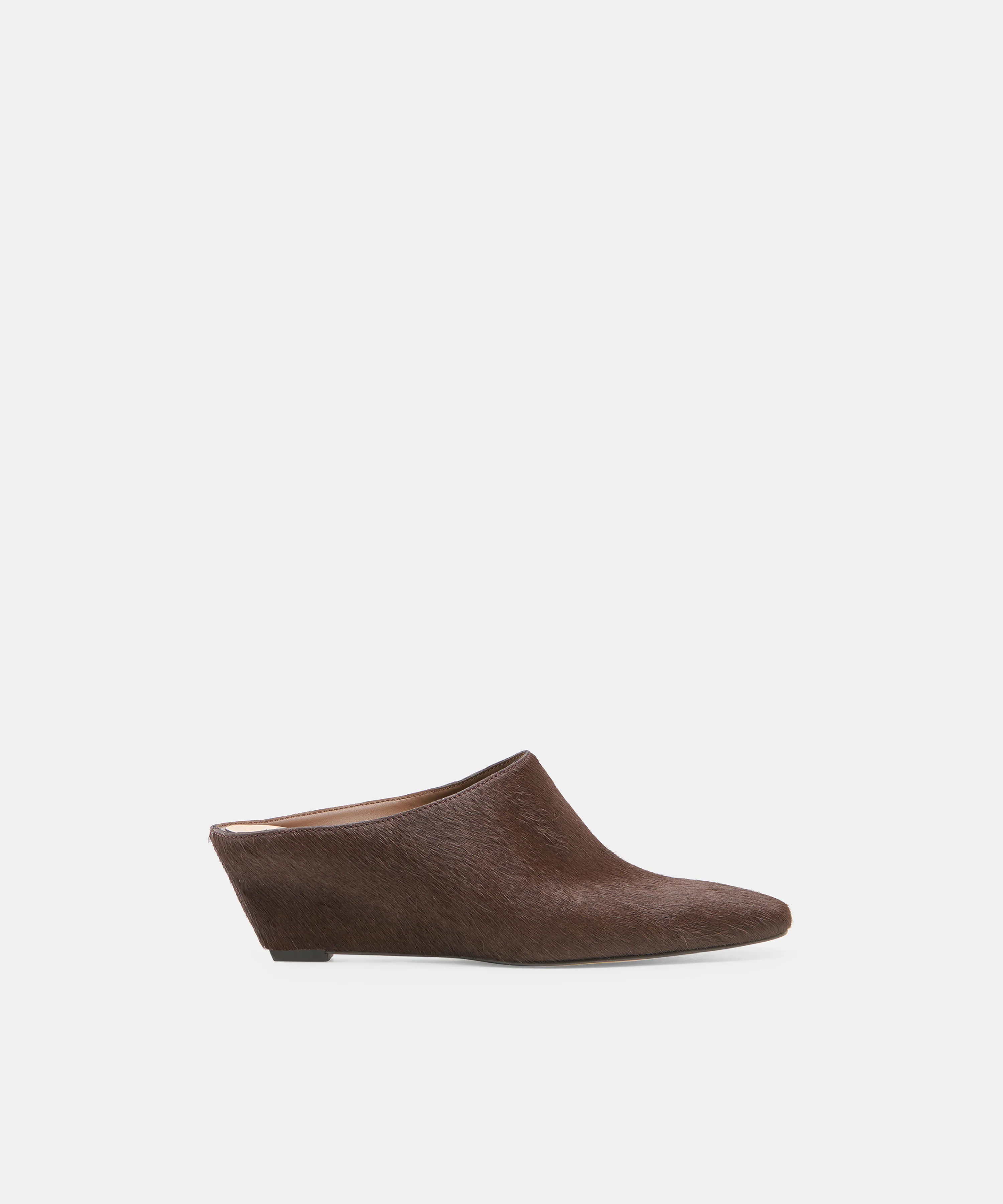 Hilah Mules in Chestnut Calf Hair Size 5 By Dolce Vita | DolceVita.com