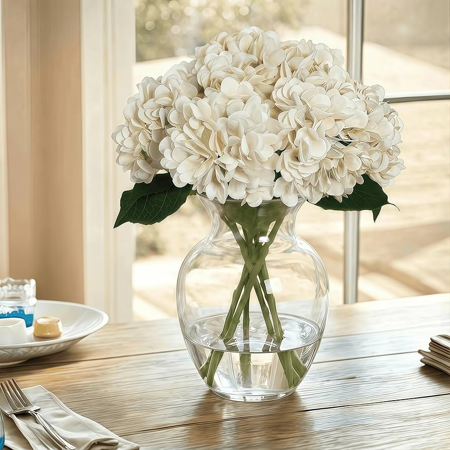 Artificial Flower Hydrangea Fake Hydrangea, Used in The Center of The Family Bathroom Desk Shelf ... | Amazon (US)