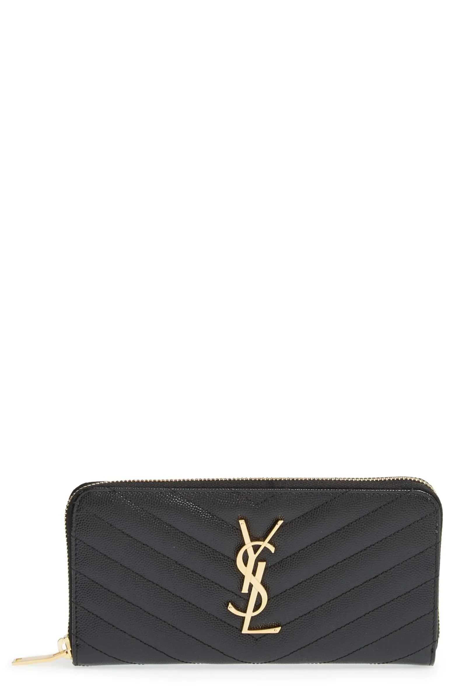 Monogram Quilted Leather Wallet | Nordstrom