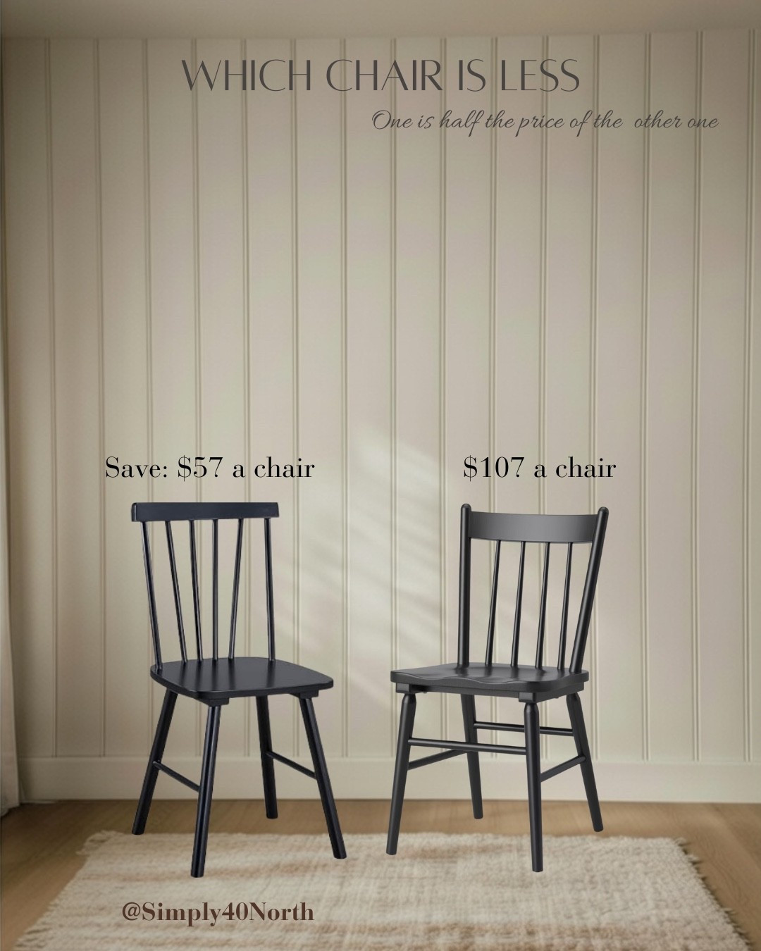 Almost identical chairs.  One is from Target and one is from Amazon.  One is half the price of the other.  I ordered both and prefer the more affordable one.

#LTKHome #LTKFindsUnder100