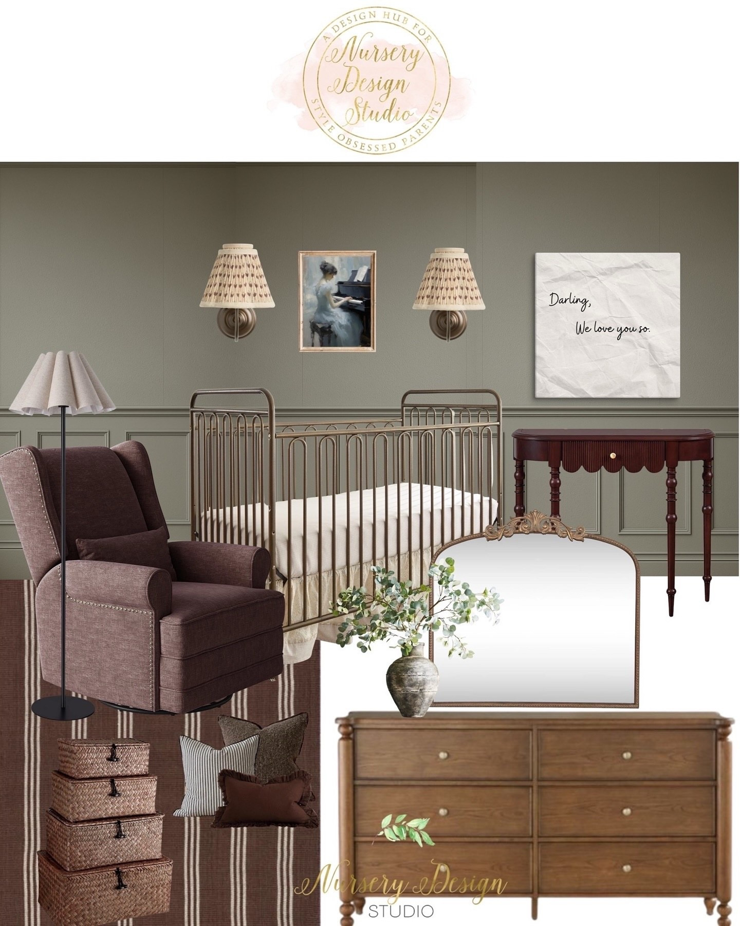 Moody greens + timeless details = nursery perfection. 



#LTKmomlife #LTKHome #LTKSaleAlert