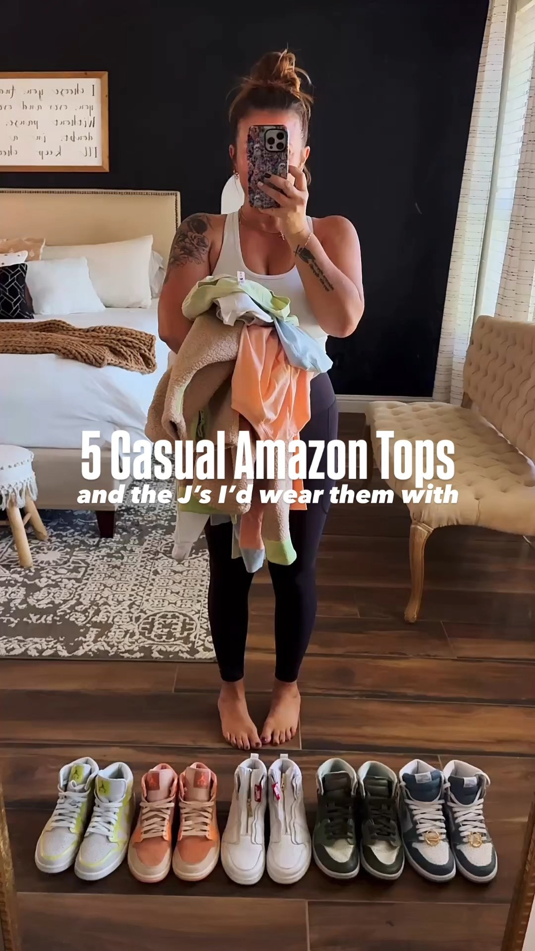 5 casual Amazon tops and the J’s I’d wear them with 👟 

#LTKShoeCrush #LTKActive