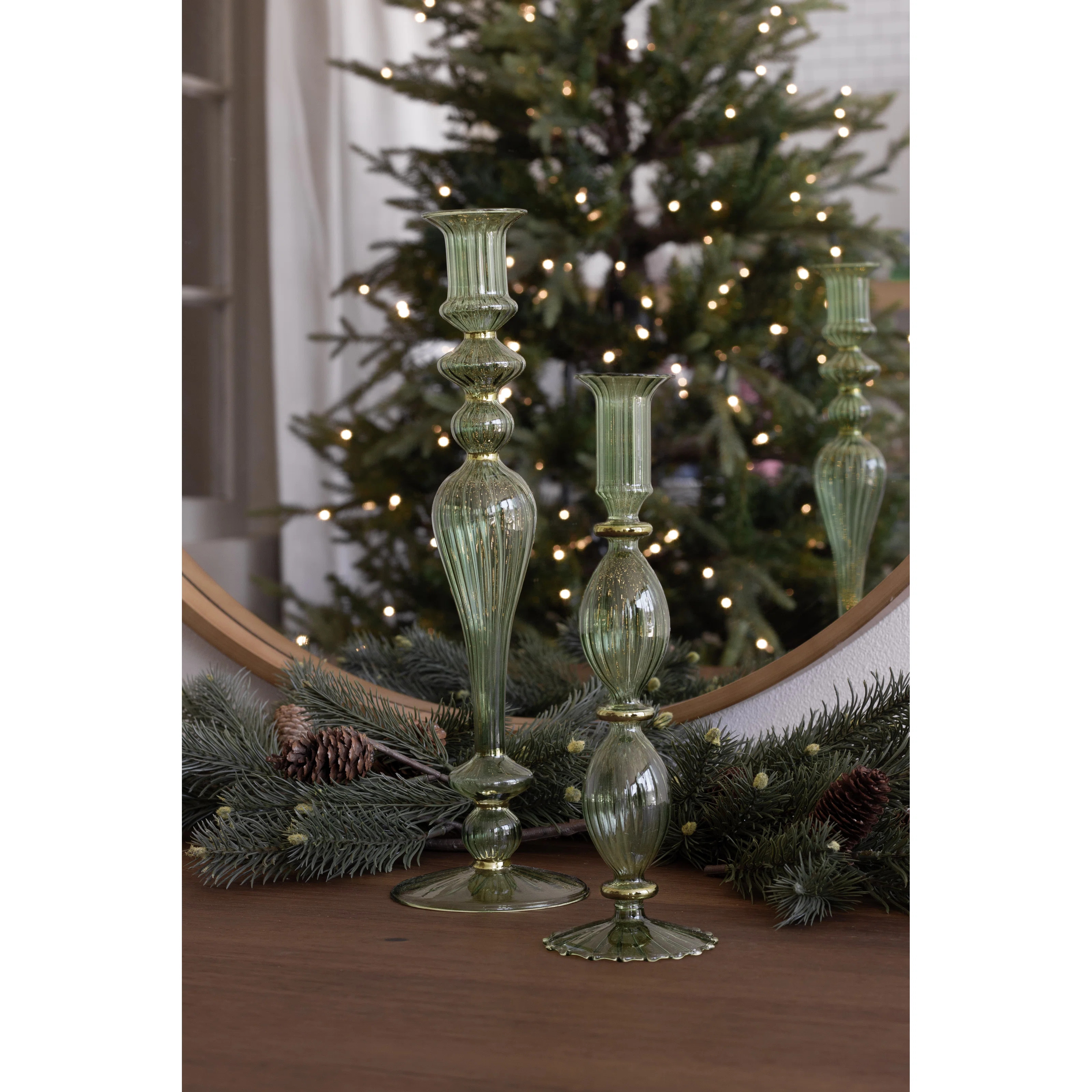 Beatriz BallGlass Candlestick (Set of 2) | Perigold