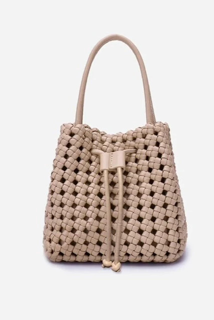 Perrie Bucket Mini Woven Square Bag | MTT Collective