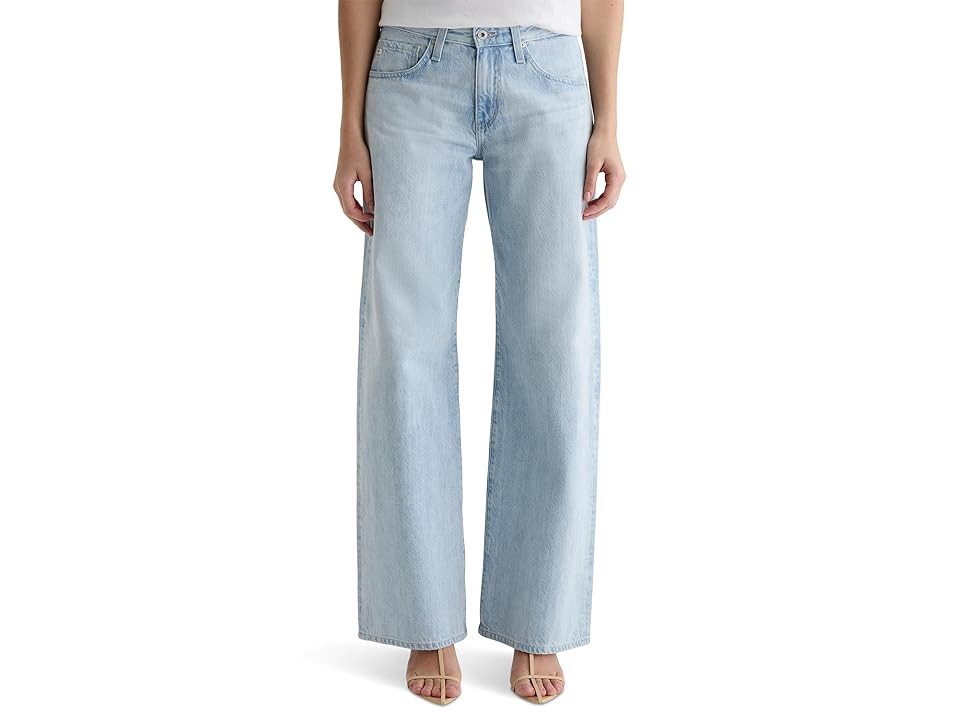 AG Jeans Adria Low Rise Baggy Wide Leg in Sunfaded Women's Jeans Sunfaded : 30 32, Cotton/Denim | Zappos