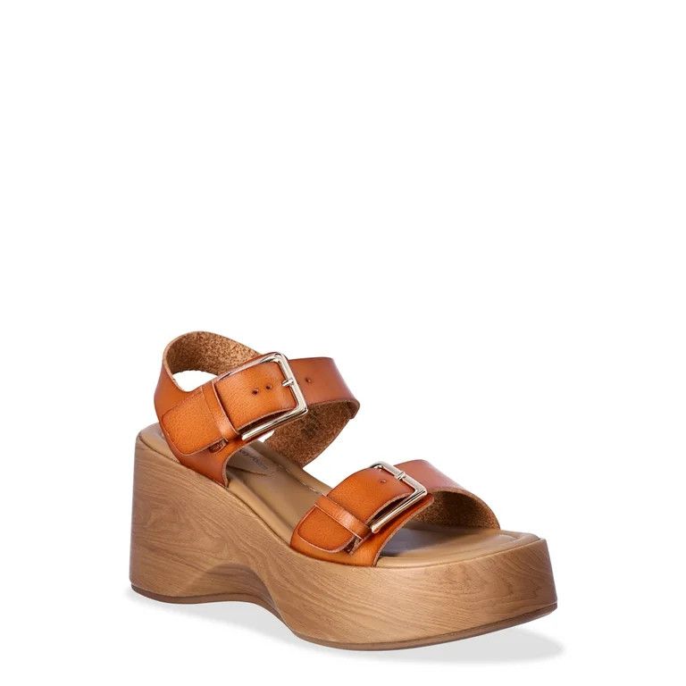 No Boundaries Women's Platform Sandals | Walmart (US)