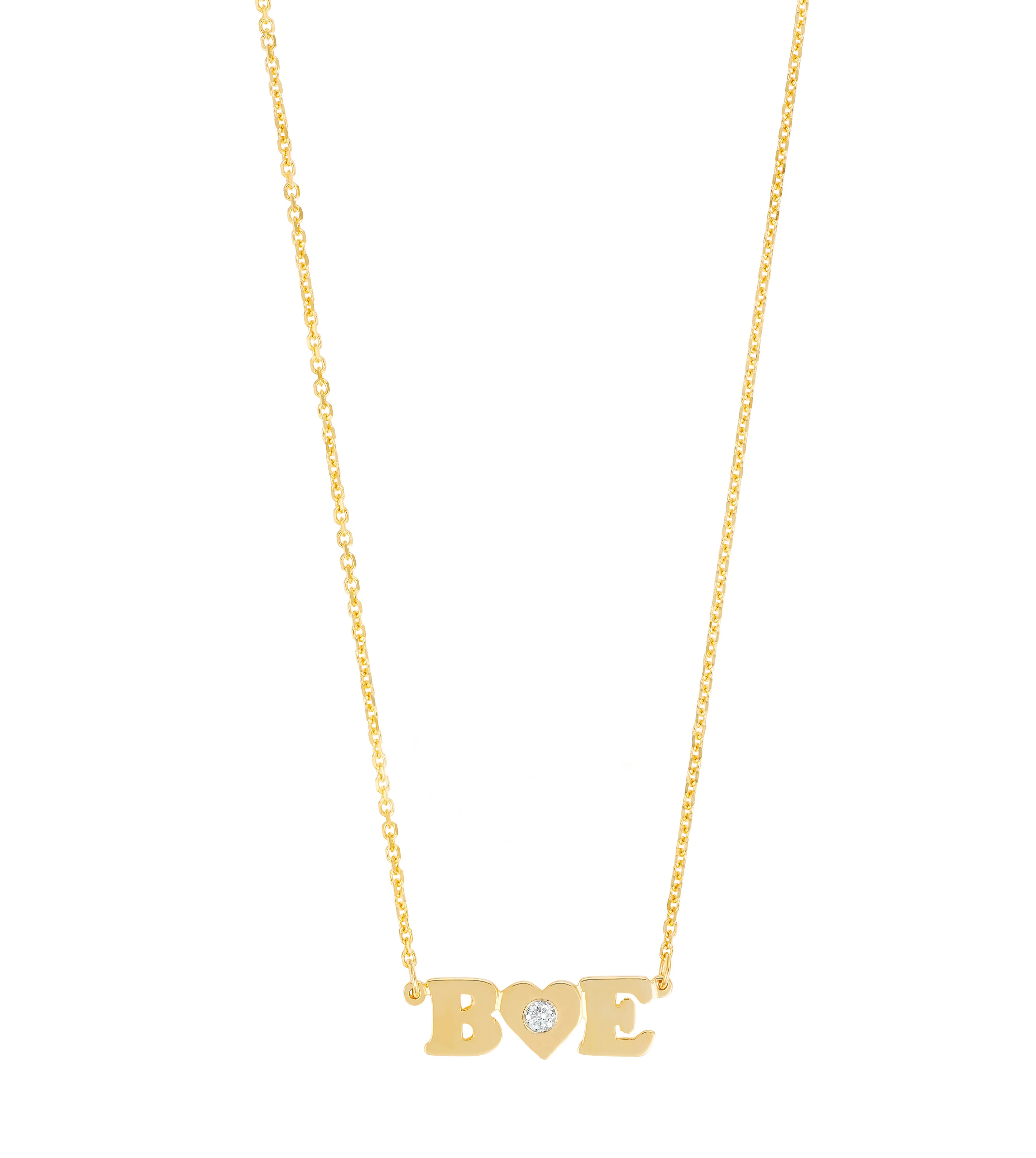 Mini Me - Uppercase with Diamond in Heart | Lola James Jewelry