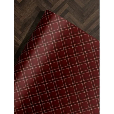 Red Plaid Wrapping Paper Holiday Gift Wrap Tartan Gift Wrap Traditional Christmas Gift Wrap Christmas Wrapping Paper Red Gift Wrap Plaid 58x23in | Walmart (US)