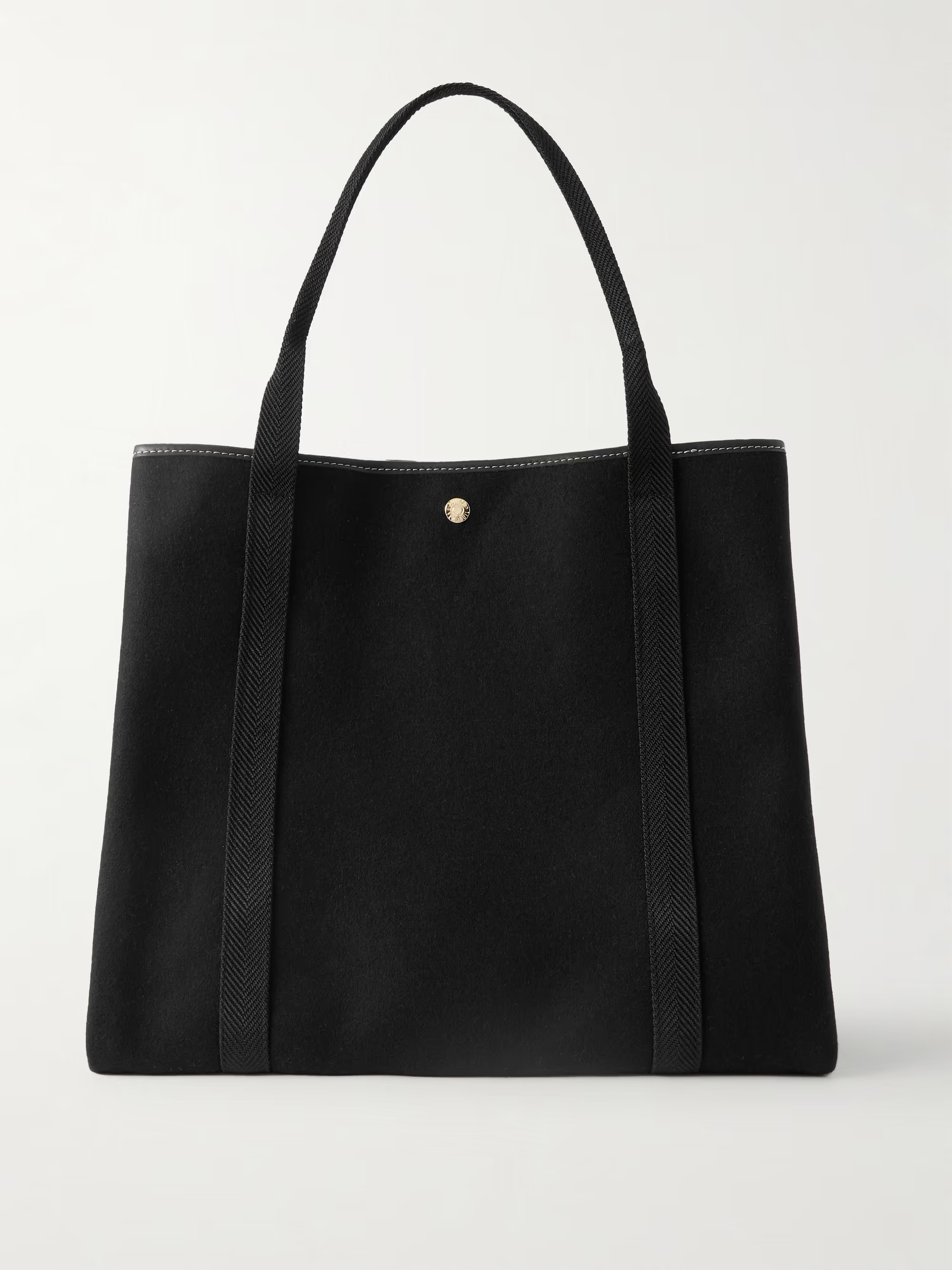 Traversée Whip large webbing and leather-trimmed felt tote | NET-A-PORTER (US)