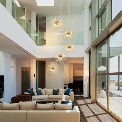 Lakeyah Cluster Sphere Pendant with Crystal Accent | Wayfair North America