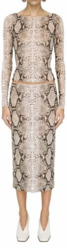 Ronny Kobo Women's Flume Top, Snake Print Natural Multi, X-Large | Amazon (US)
