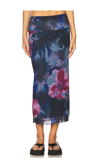 Sunset Mesh Maxi Skirt in Night Combo | Revolve Clothing (Global)