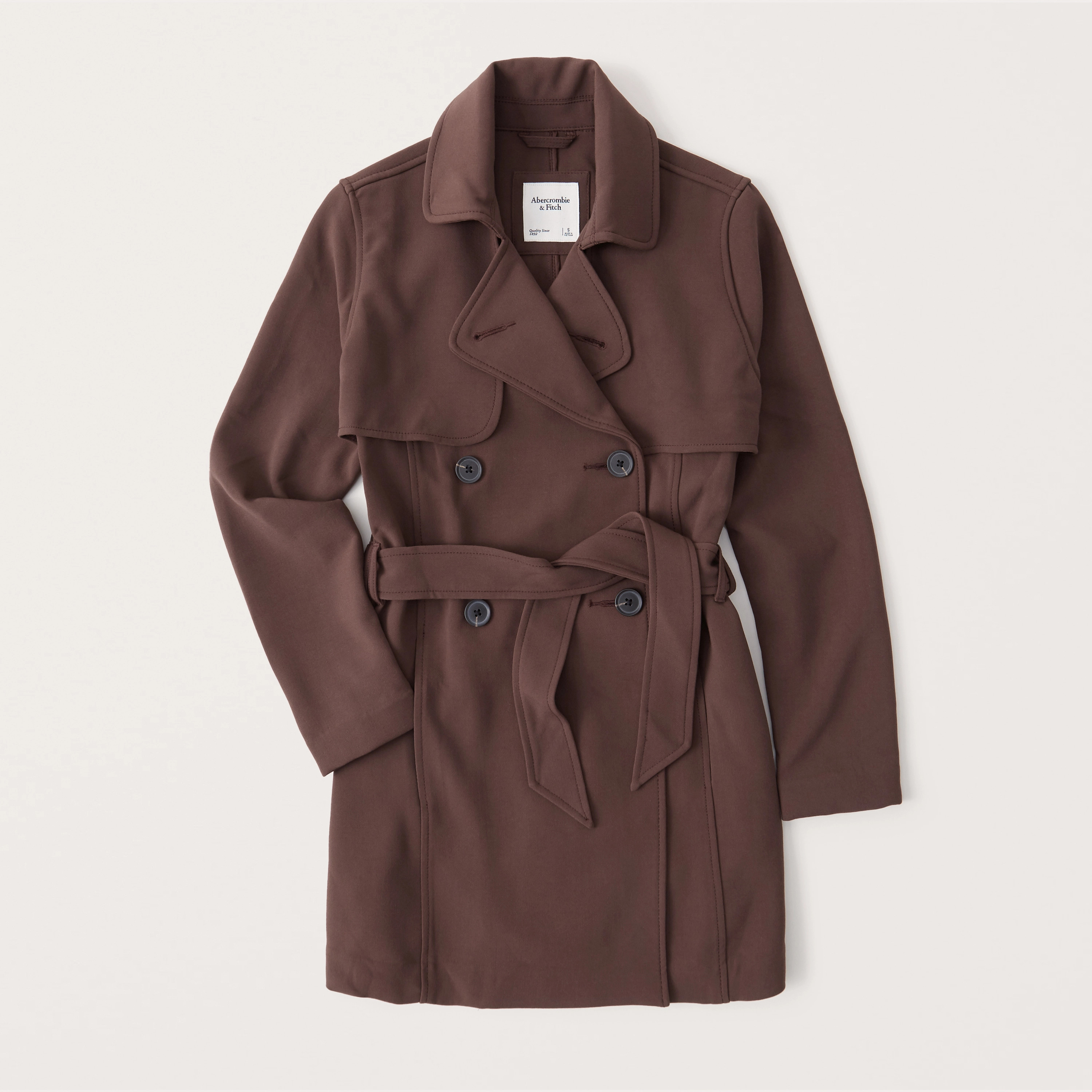 Drapey Trench Coat | Abercrombie & Fitch (US)