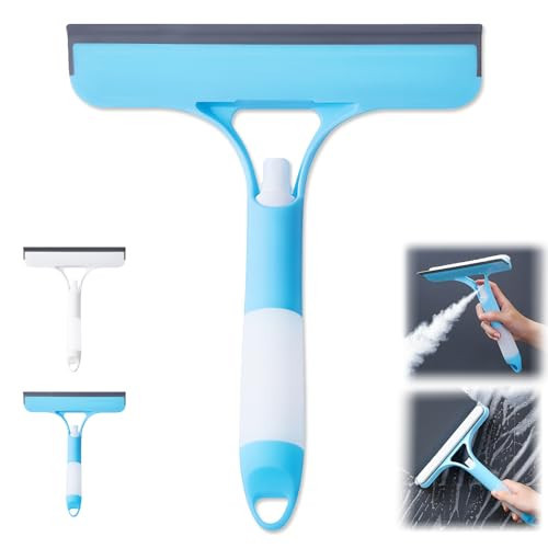 3 in 1 Spray Squeegee, WindowSqueegee with Spray, 3 in 1 WindowSqueegee Cleaning Scraper, Spray WindowSqueegee Cleaner with Spray Bottle for Car, Home, Kitchen Windows (Blue) | Amazon (US)