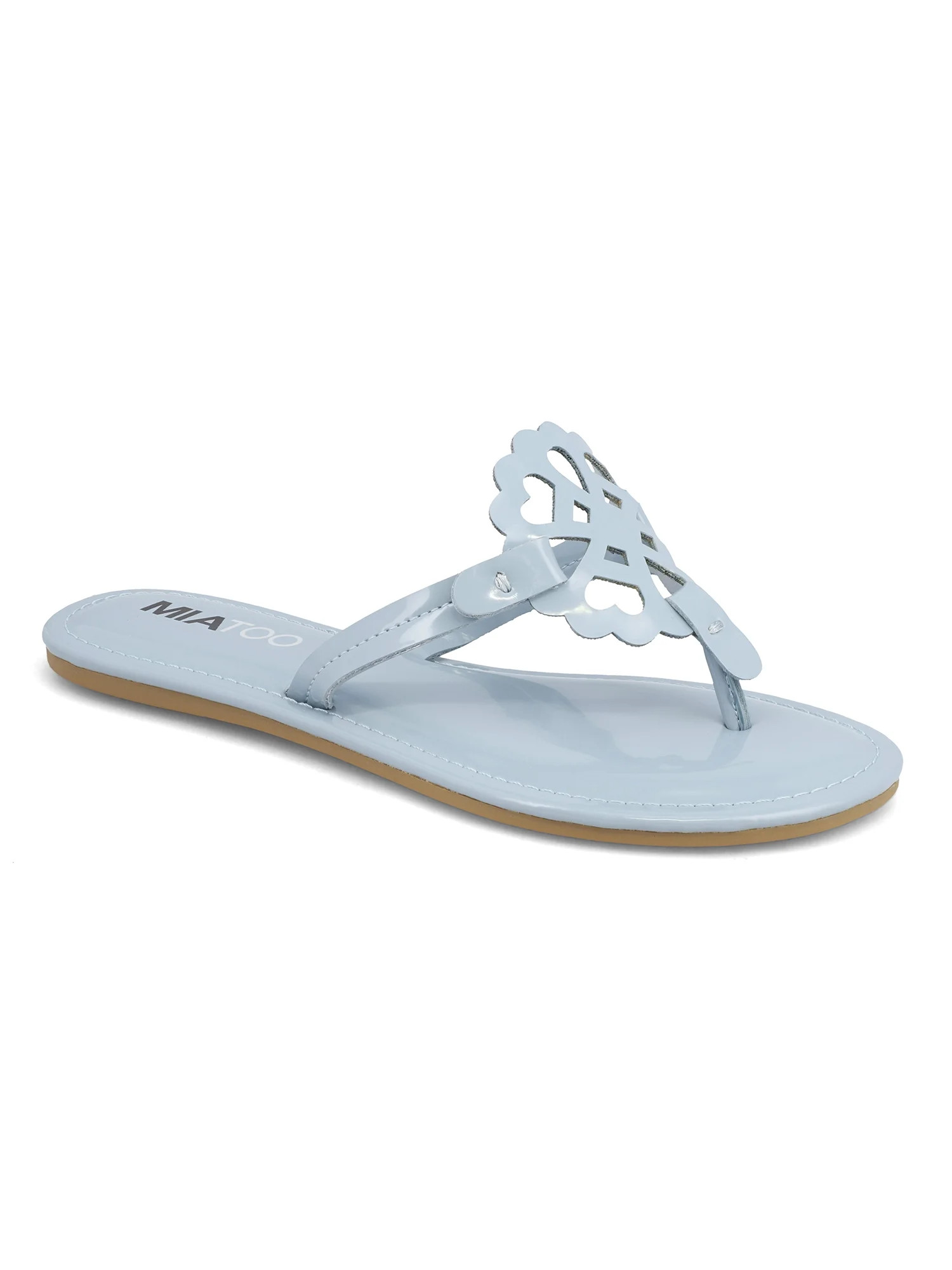 Mia Too Women's Lillye Slip On Thong Sandal | Walmart (US)