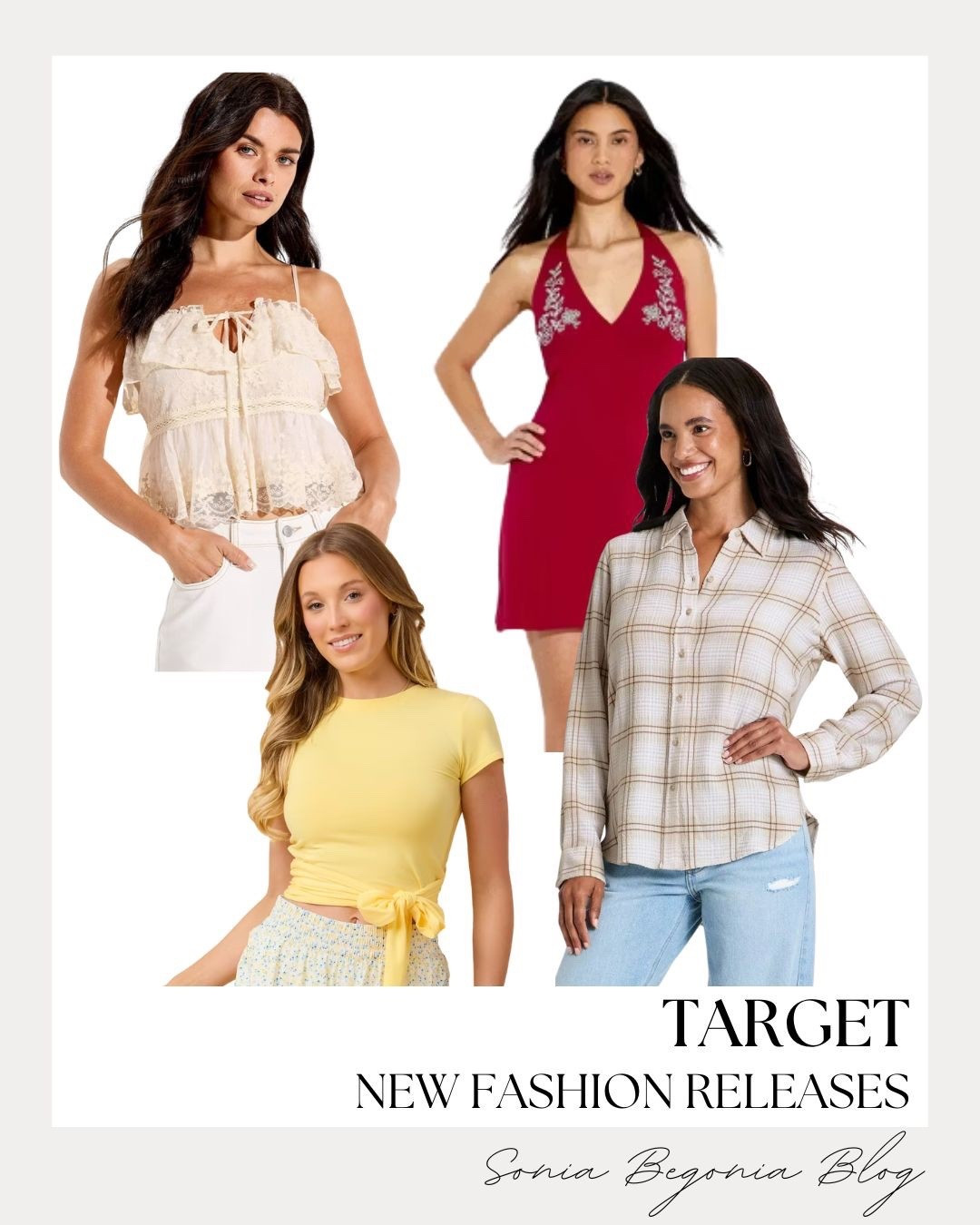 I am loving these new arrivals at Target! From the delicate lace cami to that gorgeous embroidered red halter dress, these pieces are perfect for refreshing your wardrobe this season. 🏹✨

Whether you want a casual plaid button-down or a bright pop of yellow, I found the best versatile staples. These high-quality finds are so easy to mix and match for any daily look! 💛👕

#TargetStyle #TargetFinds #SpringFashion #NewArrivals #OOTD #StyleInspo #TargetFashion #CasualStyle

#LTKSeasonal #LTKootd
