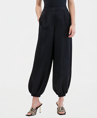 I.N.C. International Concepts Women's Linen-Blend Pull-On Bubble Pants, Macy's Exclusive - Macy's | Macy's
